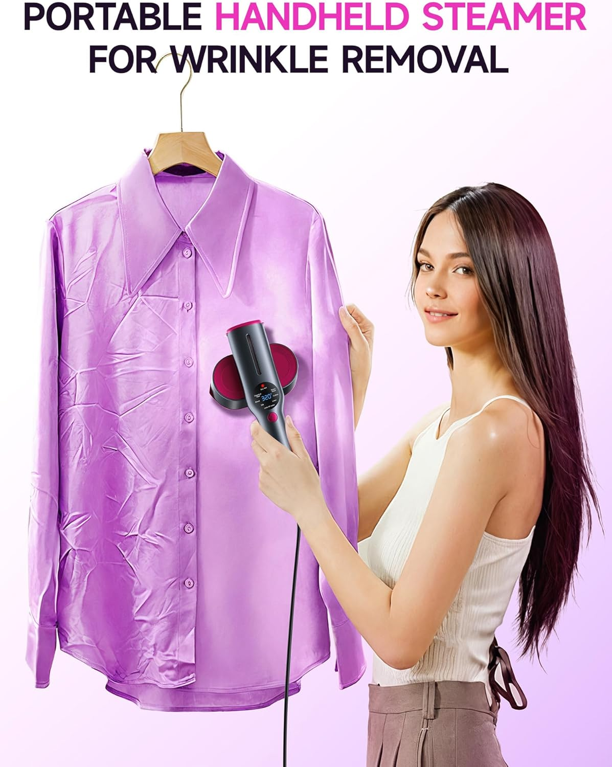 2-in-1 Handheld Steamer & Iron for Clothes — 1200W, 15-Second Heat-Up, Travel-Ready