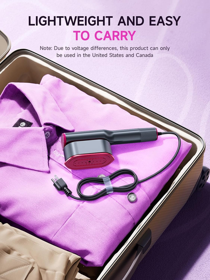2-in-1 Handheld Steamer & Iron for Clothes — 1200W, 15-Second Heat-Up, Travel-Ready