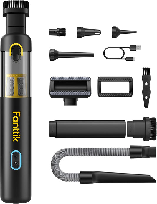 Slim V8 APEX Car Vacuum, 4-In-1 Portable Mini Cordless Vacuum Type-C Charge