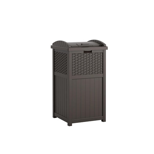 33 Gallon Commercial Outdoor Trashcan Hideaway w/ Lid for 30 to 33 Gallon Trash Bags
