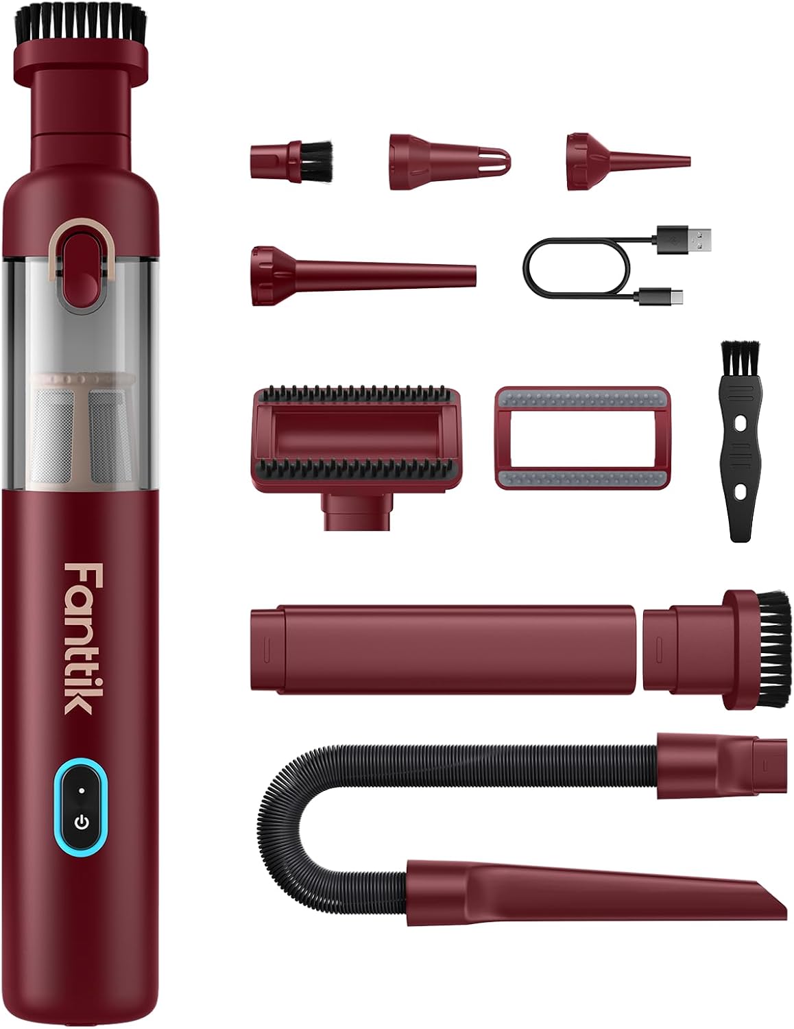 Slim V8 APEX Car Vacuum, 4-In-1 Portable Mini Cordless Vacuum Type-C Charge