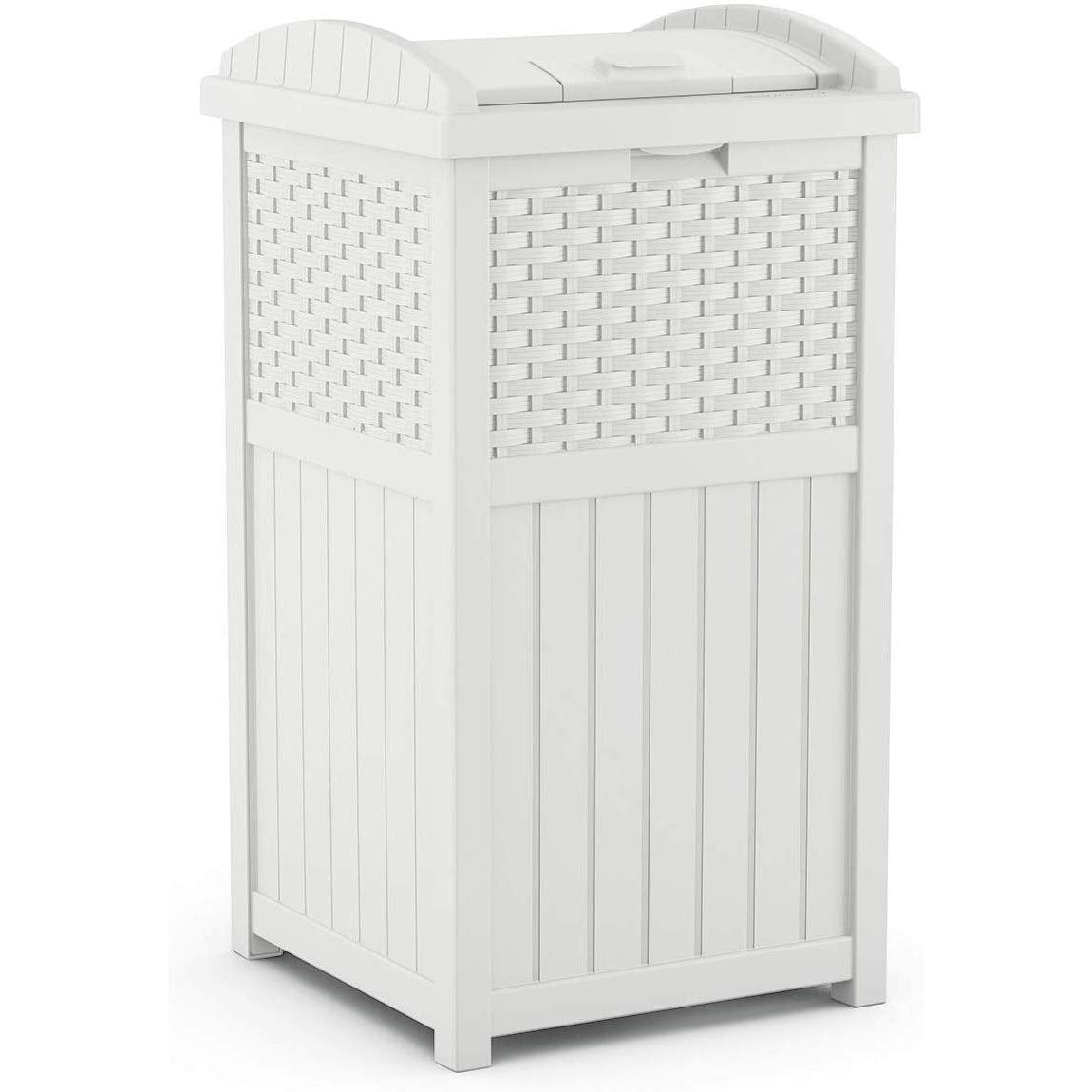 33 Gallon Commercial Outdoor Trashcan Hideaway w/ Lid for 30 to 33 Gallon Trash Bags