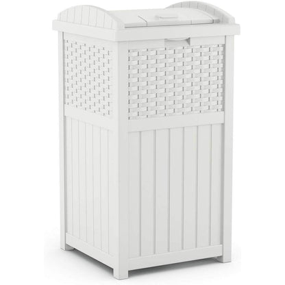 33 Gallon Commercial Outdoor Trashcan Hideaway w/ Lid for 30 to 33 Gallon Trash Bags