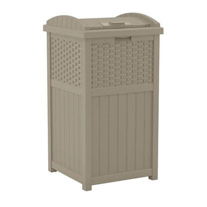 33 Gallon Commercial Outdoor Trashcan Hideaway w/ Lid for 30 to 33 Gallon Trash Bags