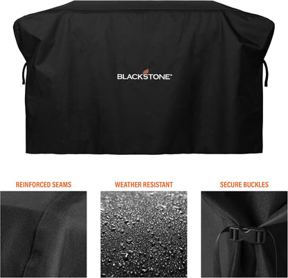 Blackstone 2450AZ 28" Omnivore Griddle with Hood Bundle | Includes 28" Griddle with Hood, Soft Cover, and Two Spatulas, Two Burner, Propane