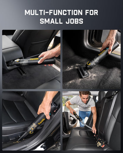 Slim V8 APEX Car Vacuum, 4-In-1 Portable Mini Cordless Vacuum Type-C Charge