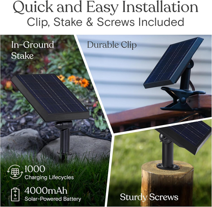 Brightech Ambience Pro Solar Outdoor String Lights — Edison Bulbs, 27ft or 48ft