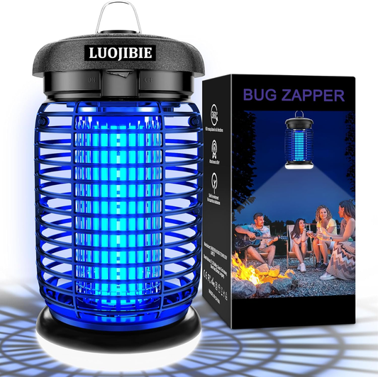 LUOJIBIE Electric Bug Zapper — Outdoor & Indoor | 4200V UV+LED