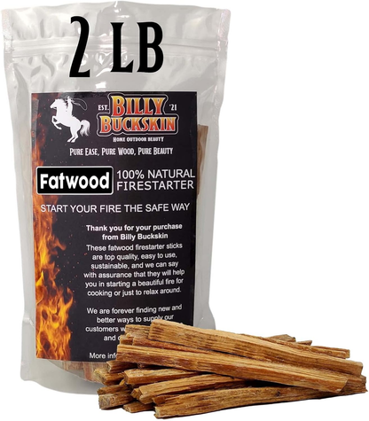 Fatwood Fire Starter Sticks — 100% Natural, Resin-Rich Kindling