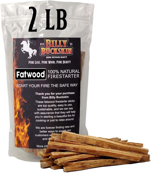 Fatwood Fire Starter Sticks — 100% Natural, Resin-Rich Kindling