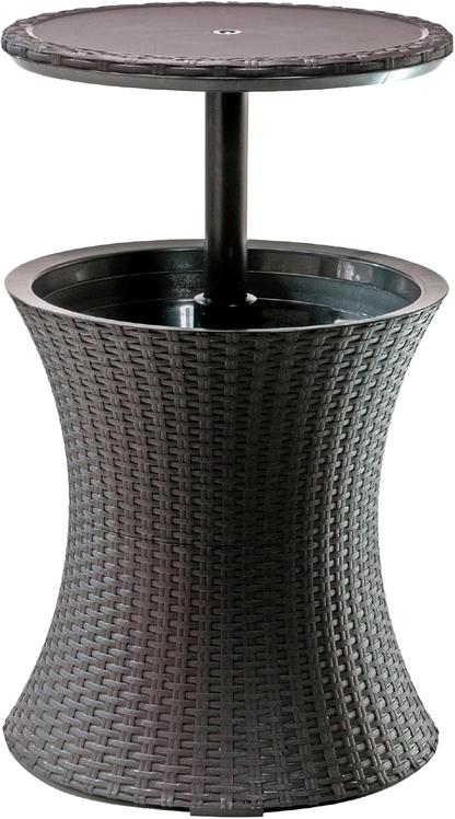 Keter Pacific Cool Bar — Outdoor Bar Table with 7.5-Gallon Hidden Cooler