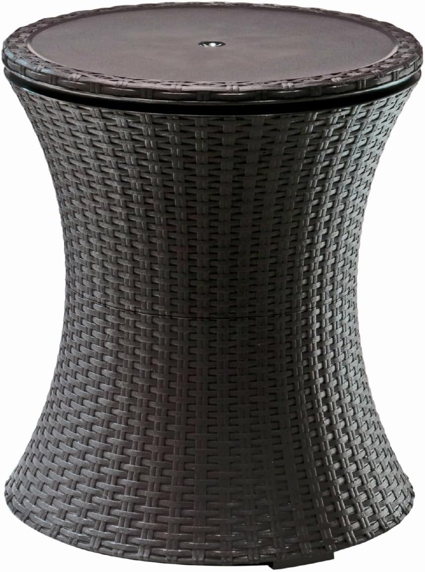 Keter Pacific Cool Bar — Outdoor Bar Table with 7.5-Gallon Hidden Cooler